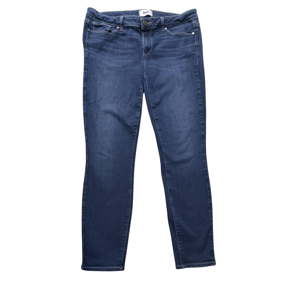 Paige Verdugo Ankle Jeans‎ Womens 32 Dark Wash Blue Skinny Stretch Denim
